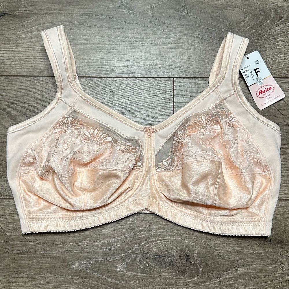 Anita Safina Post Mastectomy Comfort Soft‎ Bra Pink Size 40F